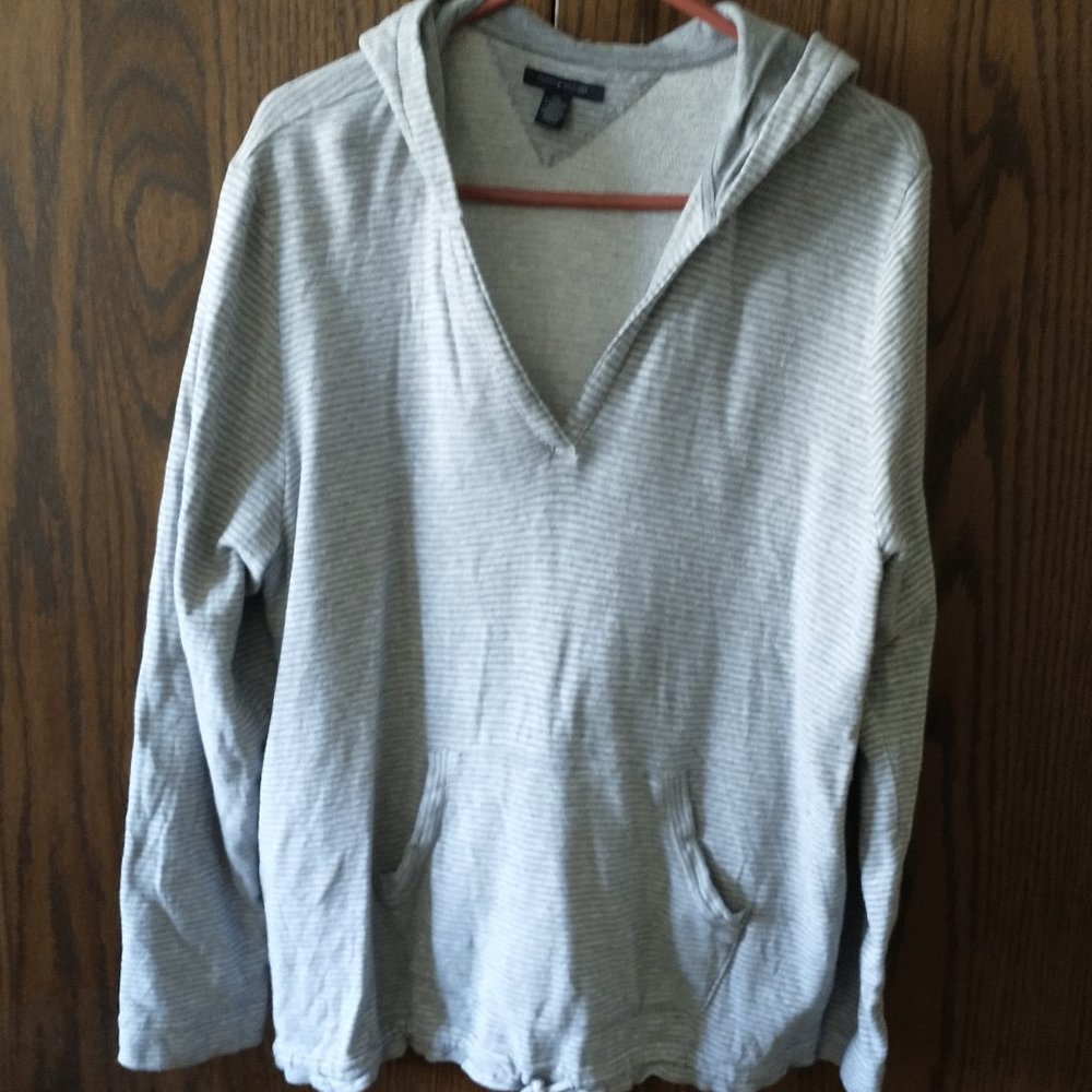 Tommy Hilfiger gray striped hoodie